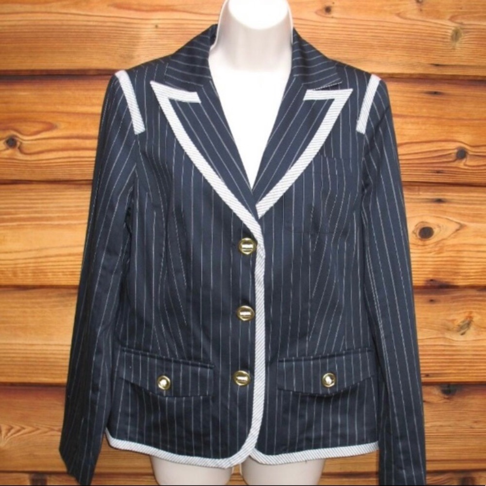 Deed Collection Pinstripe Blazer Size 4